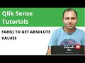 Qlik sense fabs function tutorial to return the absolute values  abhishek agarrwal