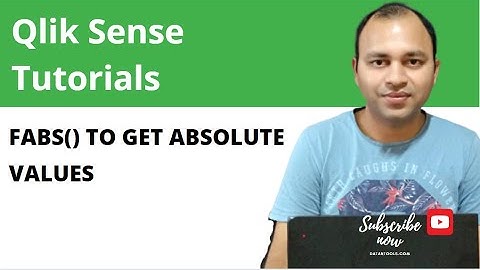 Qlik Sense fabs function Tutorial to return the absolute values | Abhishek Agarrwal