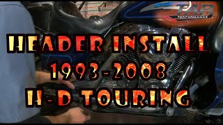 Installing a new header on a 1993-2008 Harley Touring bike - TAB Performance 123-1201