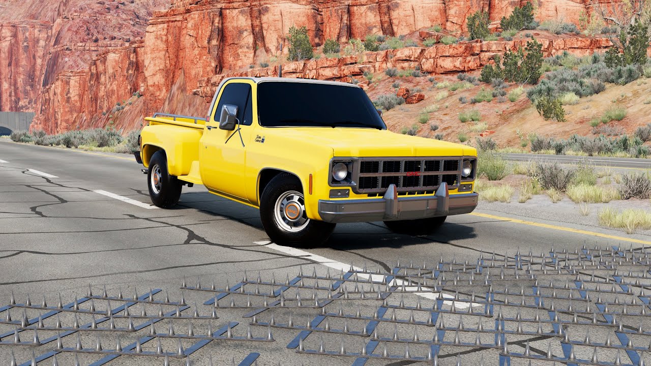 محاكي الحوادث BeamNG.drive | السيارات ضد الشوك 🚗🚧 (76#)