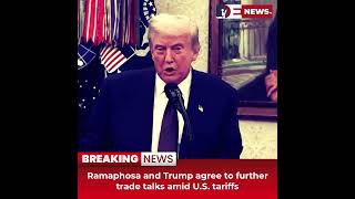 Desitdown News (Ramaphosa and Trump agree to further trade talks amid U S tariffs) #desitdown #news