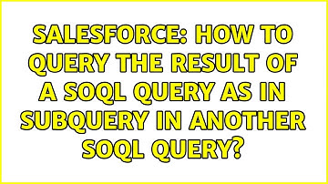 Salesforce: How to query the result of a SOQL query as IN subquery in another SOQL query?