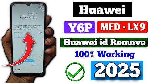 Huawei Y6P Frp Bypass | Huawei id Remove | Huawei id Remove Unlock tool 2025 || ✅️