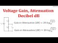 Voltage Gain, Attenuation & Decibel dB @budatechnolog