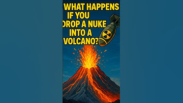 What If You Dropped a Nuke into a Volcano? #whatif #zackdfilms #shorts