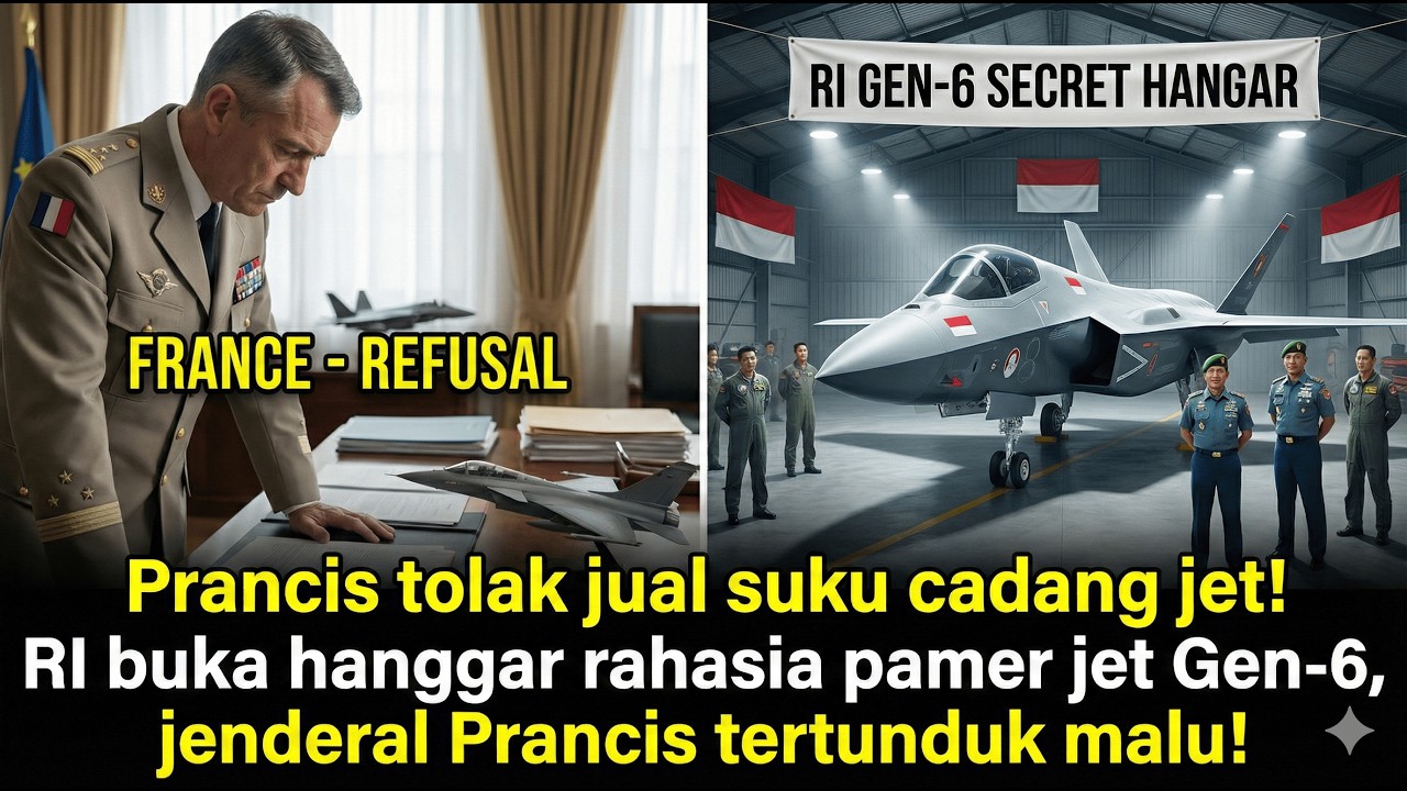 “Prancis tolak suku cadang jet! RI pamer jet Gen-6 rahasia, jenderal Prancis malu!”