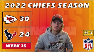 Kansas City Chiefs Fan REACTS to Week 15 vs. Broncos | KC 30-24 HOU | 2022 NFL Season