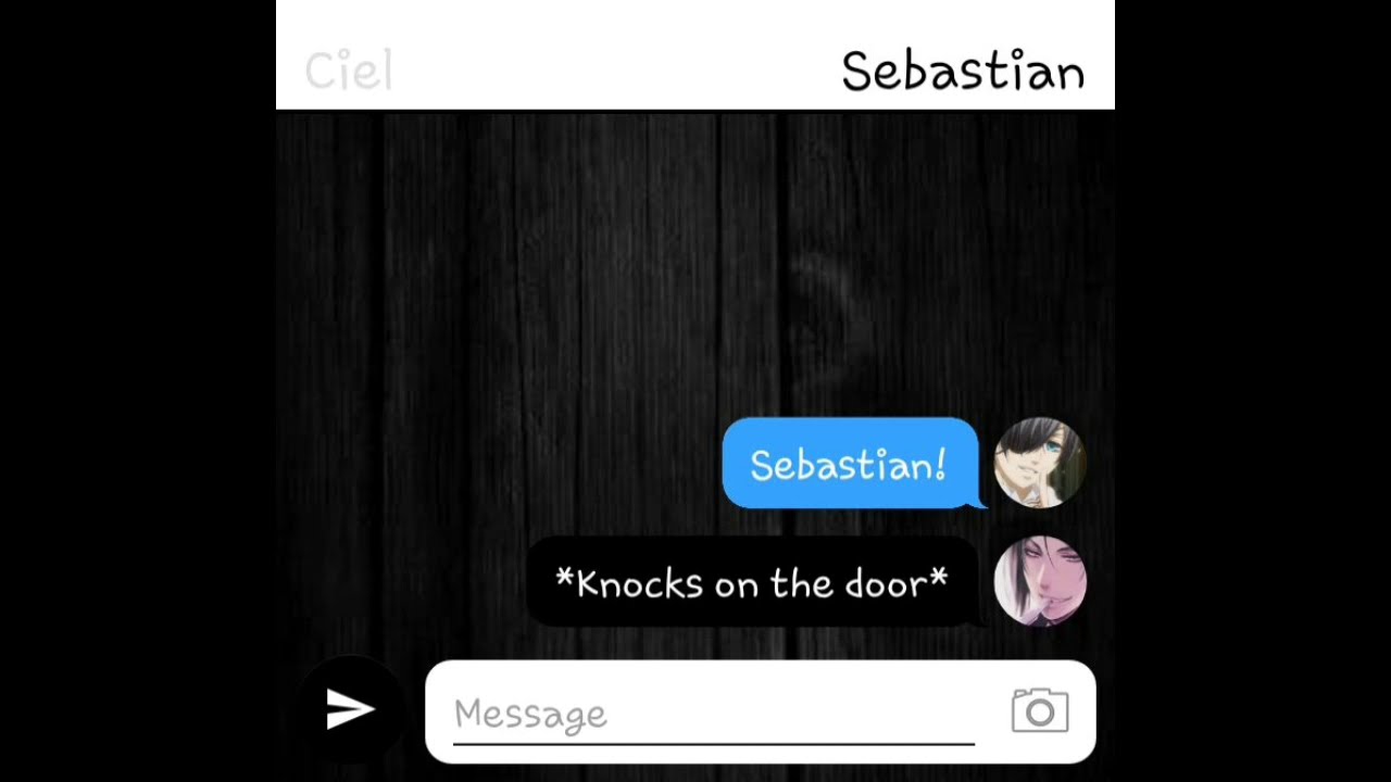 Yaoi Texting Story SebaCiel part 1 Sebastian x Ciel Black butler