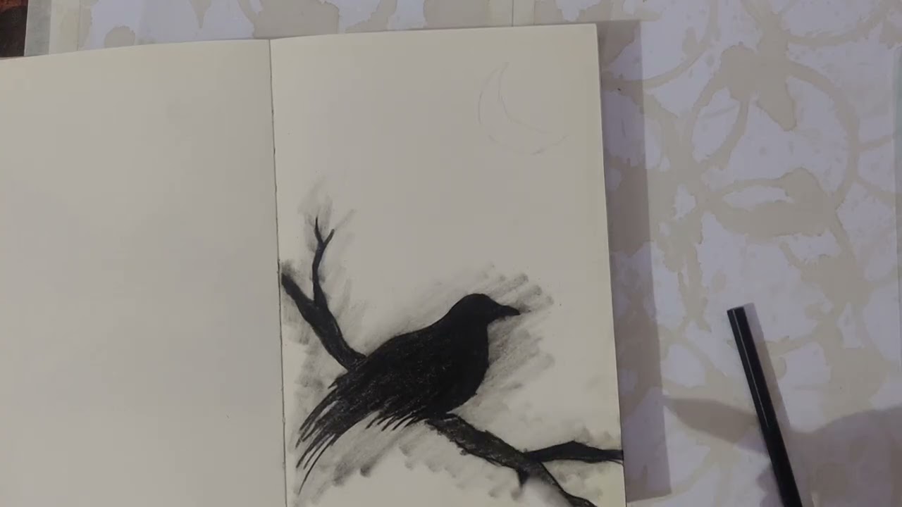 Crow on a branch 