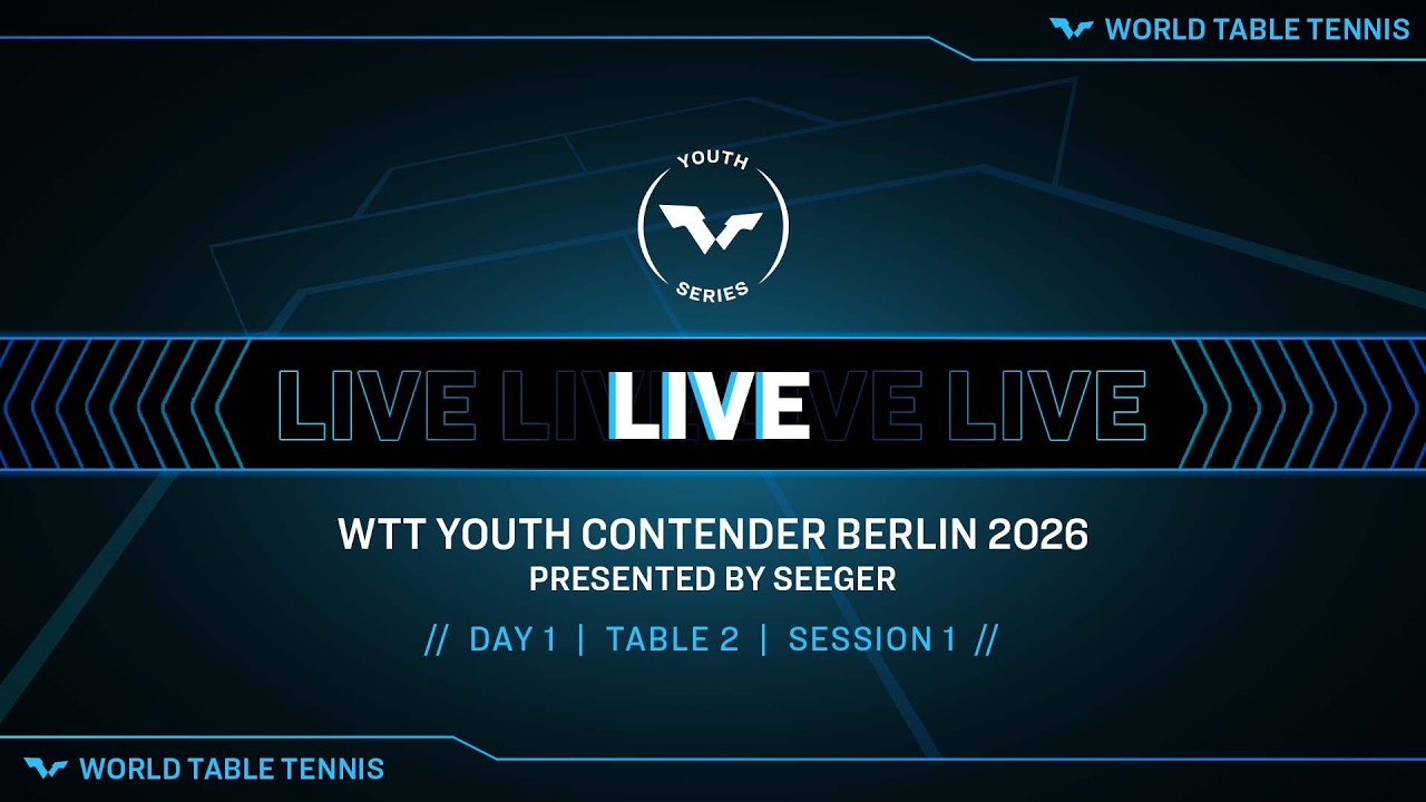 LIVE! | T2 | Day 1 | WTT Youth Contender Berlin 2026 | Session 1