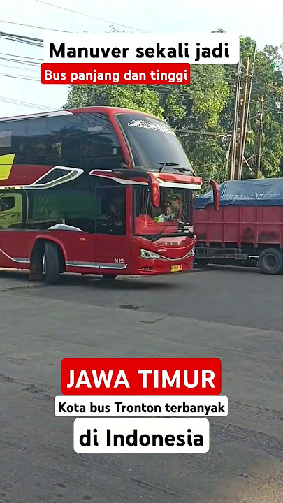 Begini cara manuver bus panjang dan tinggi 🥶 #bus #busmania