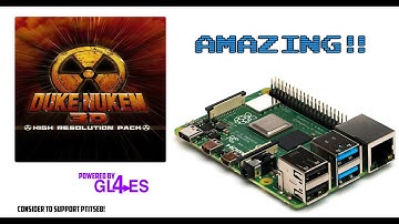 Duke Nukem 3D (eduke32) on RPI4 with HRP pack + gl4es + mesa + HD sound