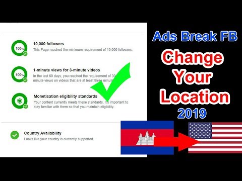 how to change location from page facebook