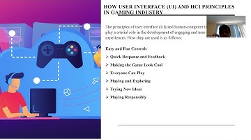 Gaming design in Human computer interaction(HCI)