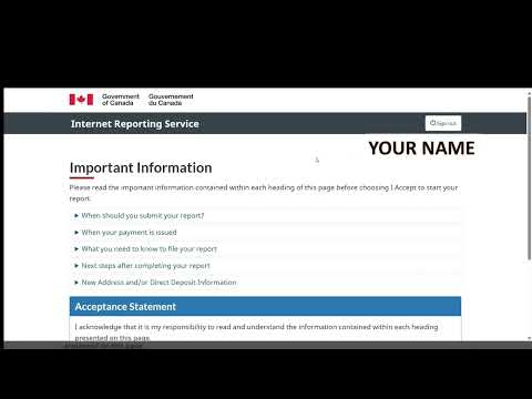 How To Submit Employment Insurance Or EI Report Online 2026 Tutorial Canada Foryou Trending 