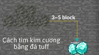 Cách tìm kim cương bằng đá tuff (Only Minecraft Java 1.17)