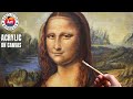 Capturing the Essence of MONALISA PAINTING IN ACRYLIC | Step by Step Technique by Debojyoti Boruah