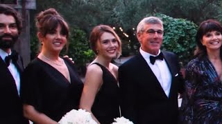 Elizabeth Olsen and Robbie Arnett at a wedding