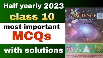 Class 10 Science half yearly 2023 most important MCQs