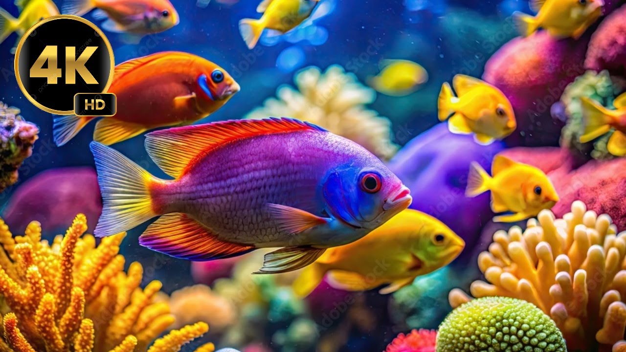 Beautiful Relaxing Music 🎶 | Beautiful Underwater 🐠 Nature for Sleep, Meditation & Stress Relief🧘