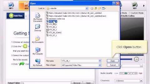 Convert DVDs & Videos to AAC format by Dicsoft