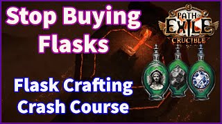 5 Minute Flask Craft Crash Course | Surprisingly Profitable | Path of Exile  Crucible League 3.21