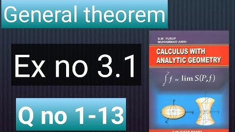 How to solve Q no 1-13 Ex no 3.1 3rd year!Part 1!BSC!ADP!Bs Hons!Calculus with analytic geometry sm