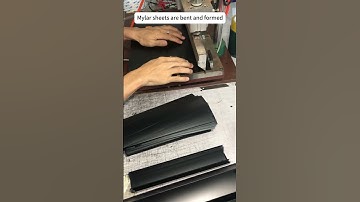 Bending Mylar in custom production #adhesivefilm #mylarfilm #filmsheet#bending