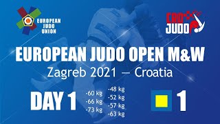 Day 1 - Tatami 1: European Judo Open Zagreb 2021