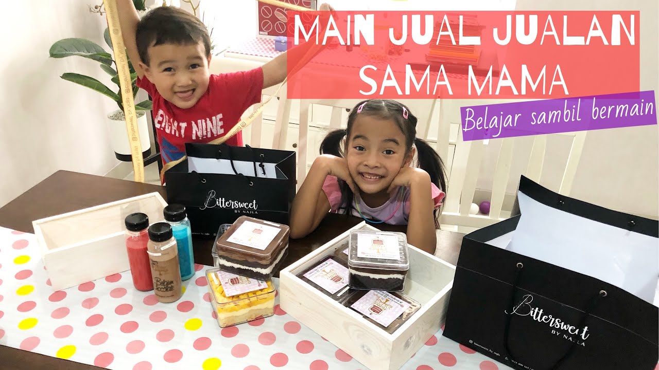 Drama Anak Jual Jualan Kue Coklat bersama Mama | Homeschooling Zara Cute sambil Bermain | Let’s Play