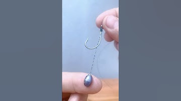 Cách buộc chì giữ lưỡi câu đơn giản #shorts #Invention #Creative #tips