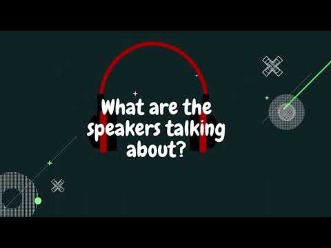 what are the speakers talking about
