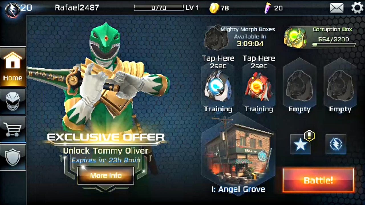 Power Rangers Legacy Wars Android (Angel Grove PVP) Part 3 HD