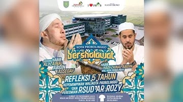 AZZAHIR BERSHOLAWAT dalam rangka Safari Maulid di Halaman Ar Rozy Probolinggo, 22 Des 2023