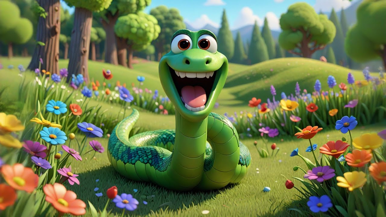 The Silly Snake’s Slither Song 🐍🎵 | Fun Kids Song | Learn Movement and Reptiles