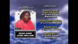Rose Anne Avril William long