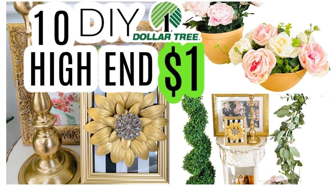 🏡10 (((HIGH END!!)) DIY DOLLAR TREE DECOR CRAFTS 🏡 Olivia's Romantic