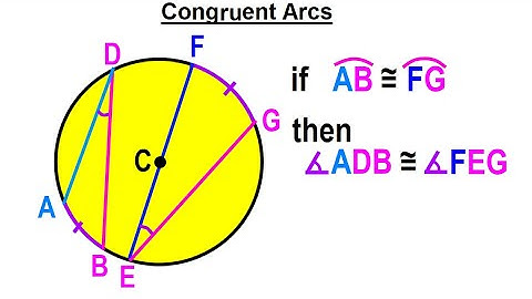 Geometry - Ch. 6: Circles (16 of 39) Congruent Arcs