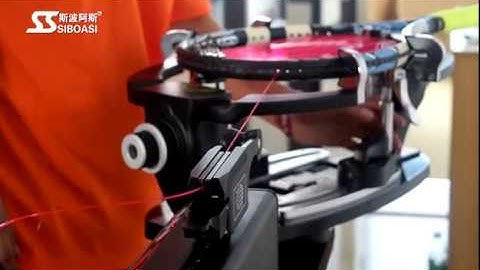 How to use professional stringing machine for badminton and tennis