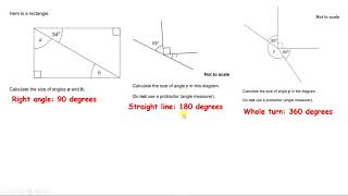 Calculate angles - Testbase questions