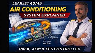 Learjet 40/45 Air Conditioning System Explained | PACK, ACM &amp; ECS Controller | JetLab