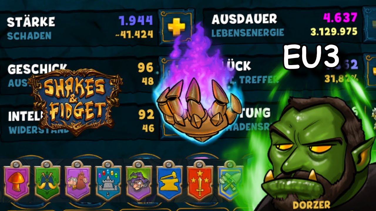 Shakes & Fidget - Level Push auf dem "Ausdauer" Battlemage! *1425 SFGame