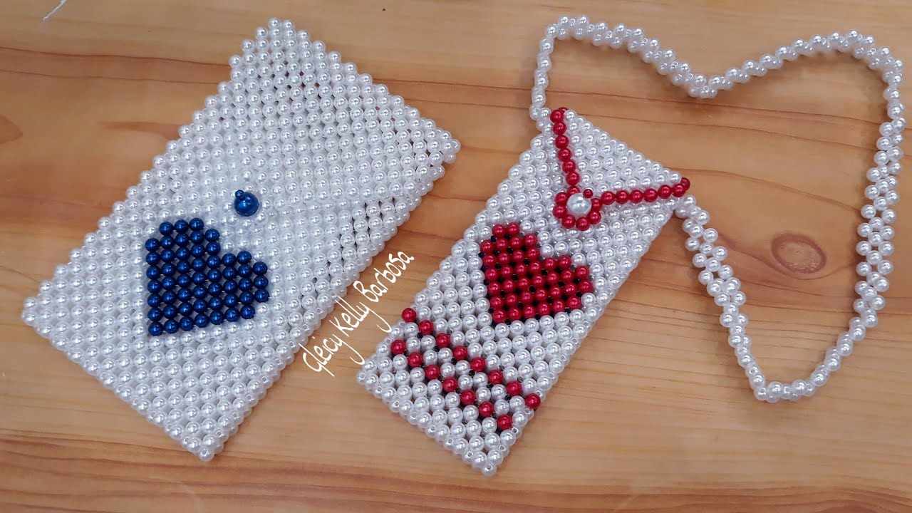 Bolsinha de pérolas para celular- Vídeo aula