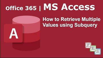 How to Retrieve Multiple Values using a Subquery in MS Access - Office 365