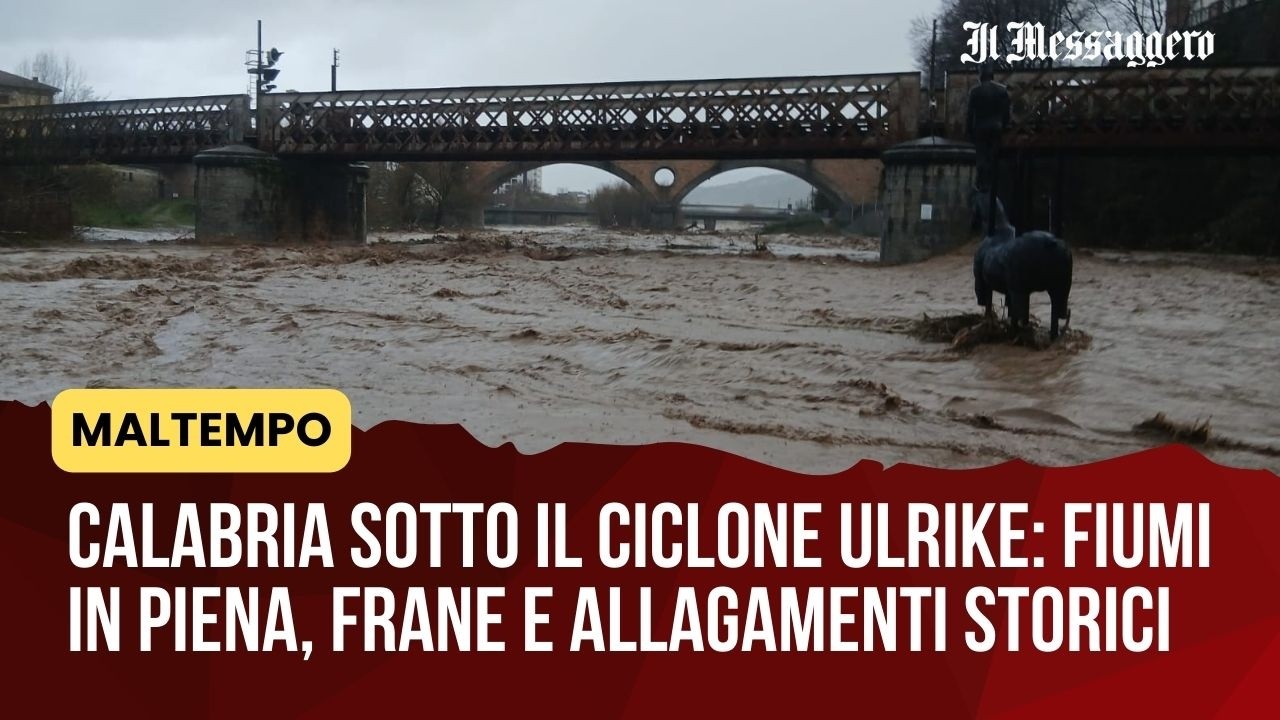 Calabria sotto il ciclone Ulrike: fiumi in piena, frane e allagamenti storici