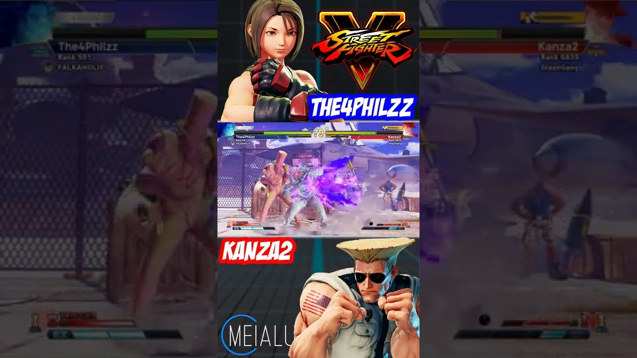 SFV CE - The4Philzz(AKIRA) VS Kanza2(GUILE) 🌘 MeiaLua 🌘 MMLLA