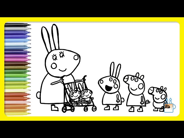 Vamos desenhar e colorir a Peppa Pig no consultório do dentista