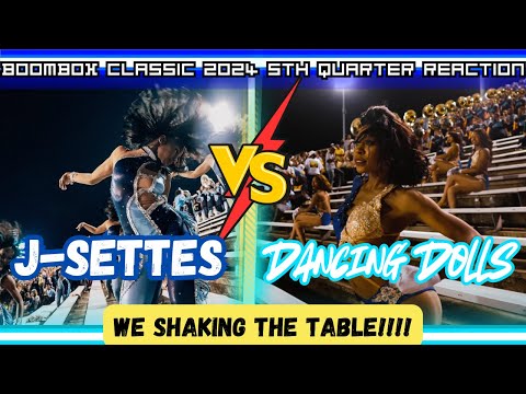 The Gworls Are BATTLING! | Dancing Dolls VS J-Settes Boombox Classic 2024 5th Quarter Reaction
