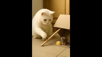 Shocking! 😱The cat sets a trap and waits in silence