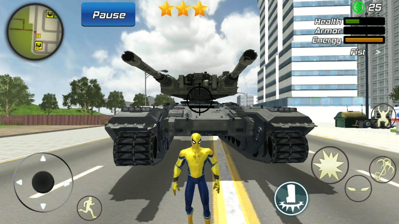 Super Spider Rope Crime City Battle | Flying Spider Ninja Gangster City - Android GamePlay